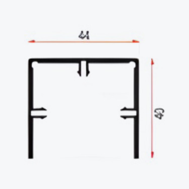 Square extrusion cover - E025A